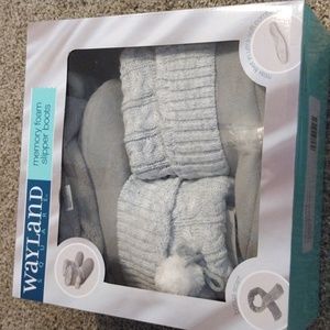 Wayland square memory foam slipper boots